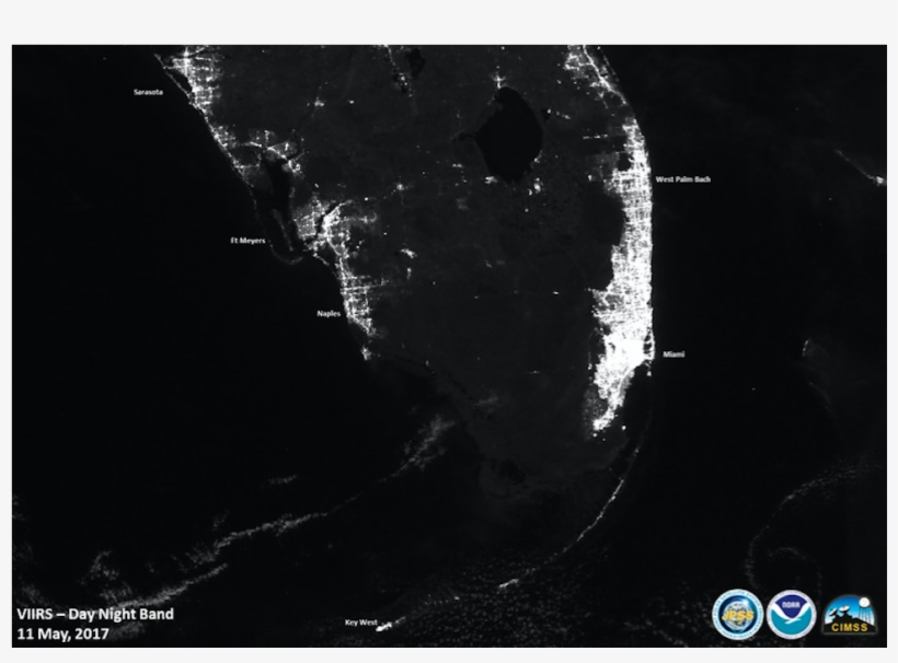 South Florida As Seen In A May 11, 2017 Photo Made - Florida Before And After Irma, transparent png #2532009