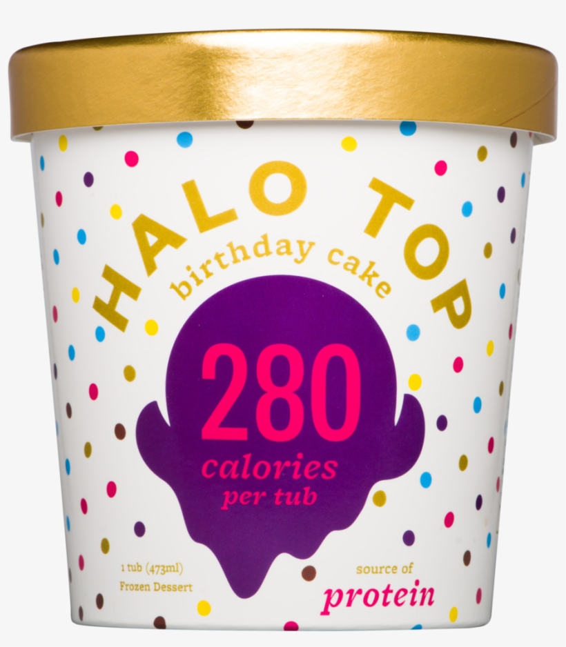 Birthday Cake - Caramel Macchiato Halo Top, transparent png #2532212