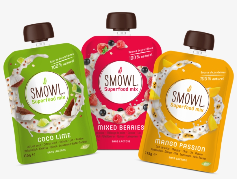 A Delicious And Balanced Mix Of Superfoods, 100% Organic - Smowl, Snack Mit Bio-superfoods, Smowl (mangue Passion, transparent png #2532421