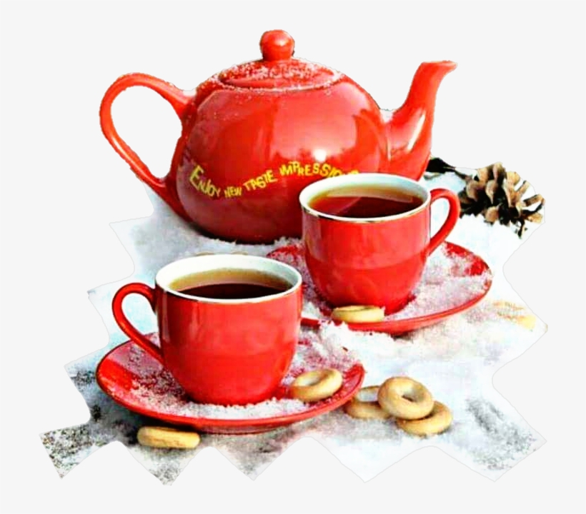 Tea Teacup Redcap Catle Table Snow Hottea Smoke Sweette - Tea, transparent png #2533281