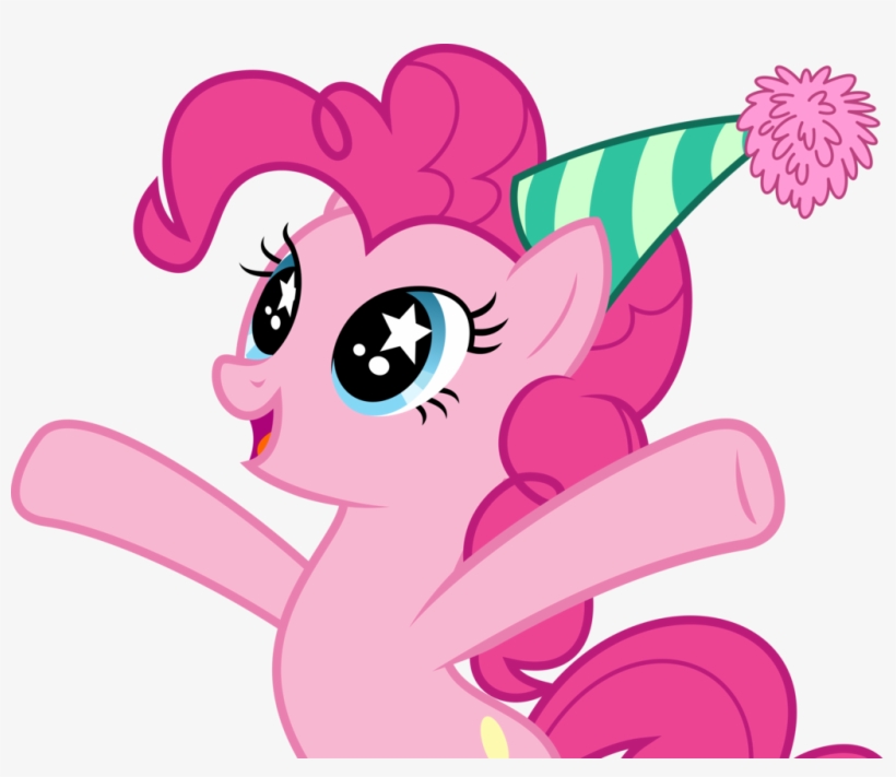 Pinkie Pie Wearing Birthday Cap - My Little Pony Happy Birthday Pinkie Pie, transparent png #2533676