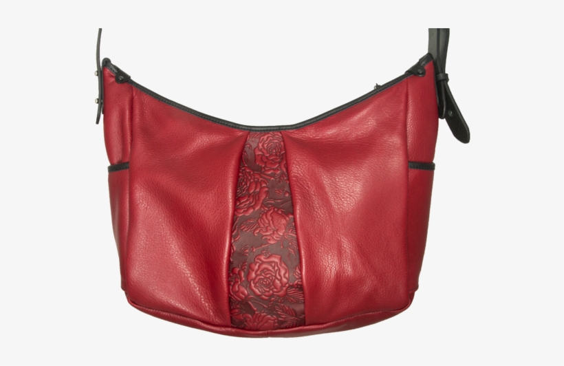 Leather Women's Handbag - Leather Handbag Hobo Wild Rose 2 Colors, transparent png #2533775