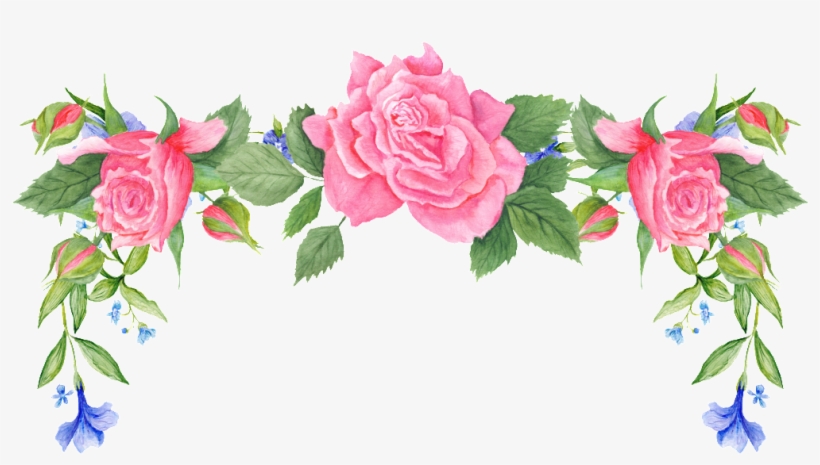 Flower Border Transparent Decorative - Flores Viñetas, transparent png #2533845