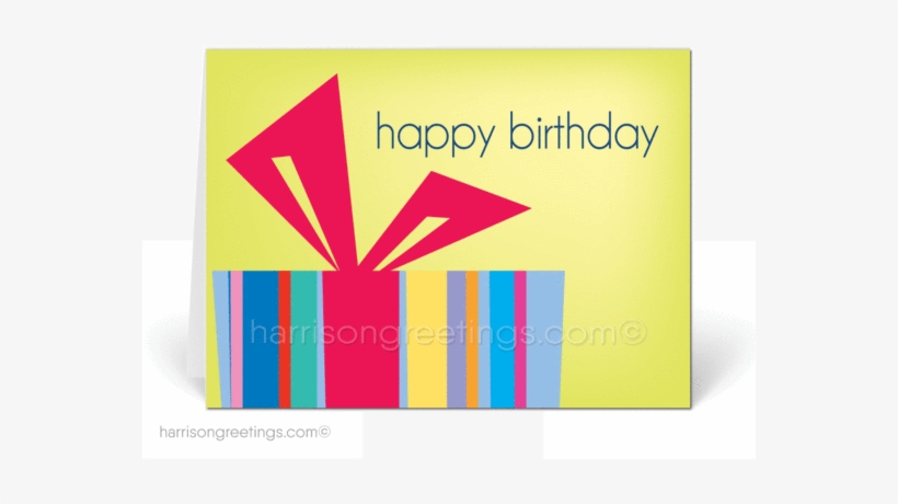 Modern Happy Birthday Cards For Customers - Greeting Card, transparent png #2534180