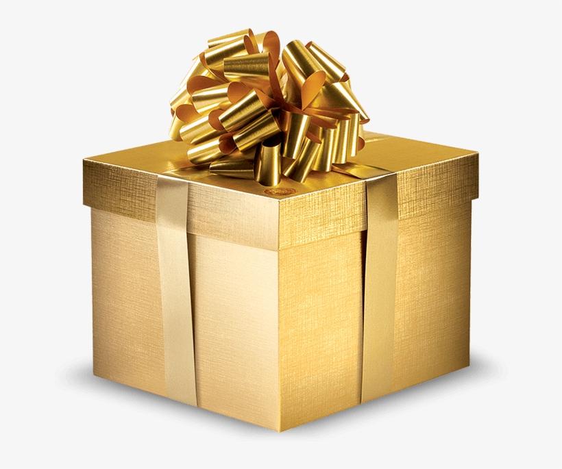 Clip Art Transparent The Making Of A Love Story - Gold Box Gift, transparent png #2534210