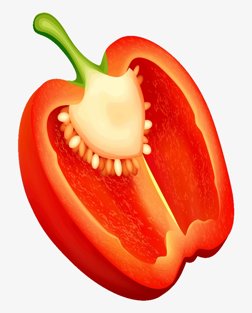 Pepper Clipart Red Fruit - Red Pepper Clipart Png, transparent png #2534864