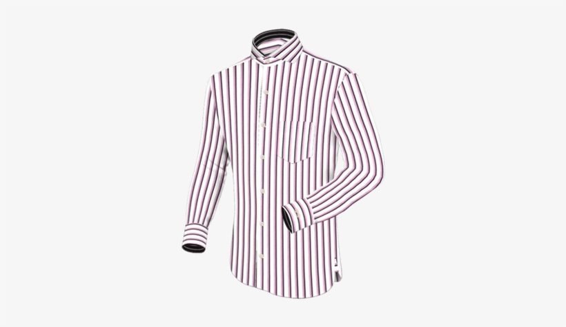 Shirt Striped Pink - Latest Shirt Collar Styles, transparent png #2534866