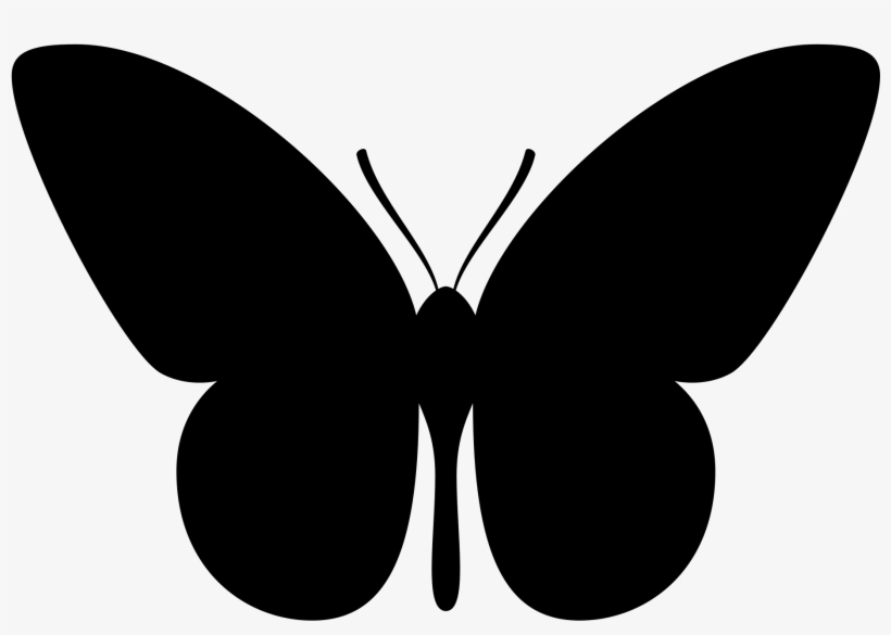 Open - Butterfly Black, transparent png #2535073