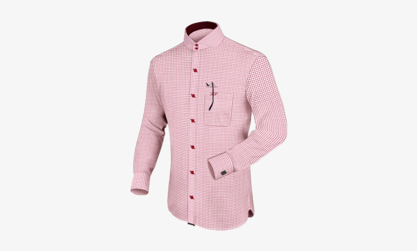 Mens Dress Shirts - 2 Inch Collar Shirt, transparent png #2535097