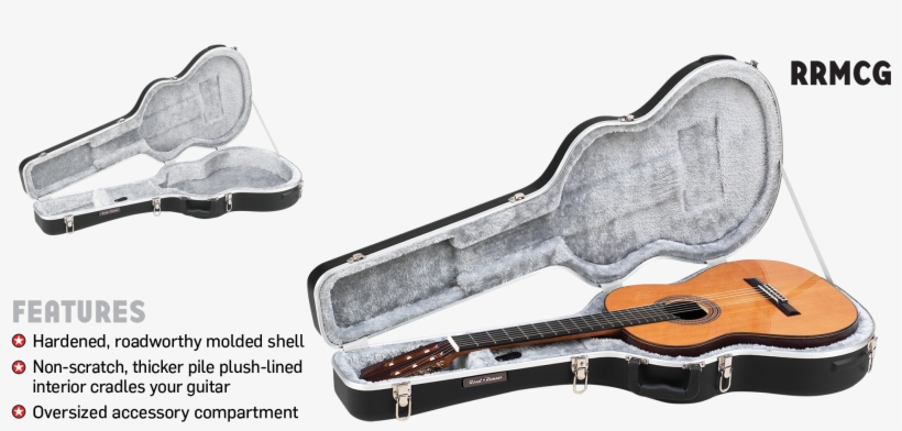 Abs Molded Hardshell Classical Guitar Case Road Runner - Road Runner Classical Guitar Case, transparent png #2535287