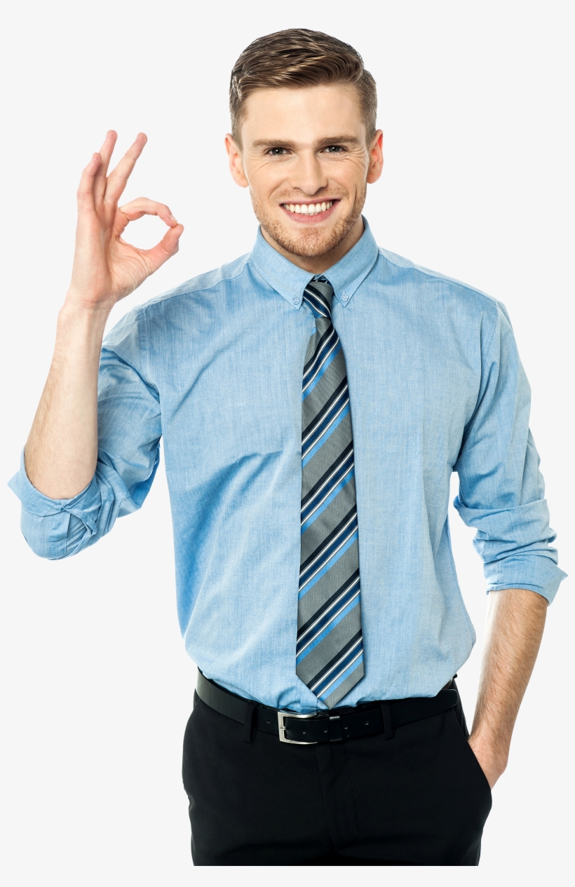 Men Pointing Perfect Symbol Png Image, transparent png #2535362