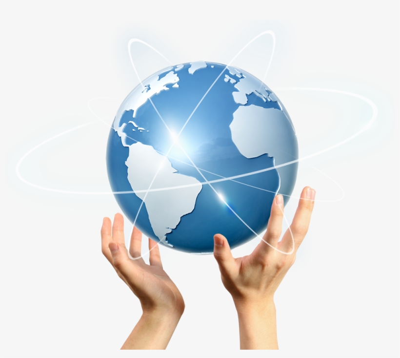 Globe - Digital Globe In Hand Png, transparent png #2535547
