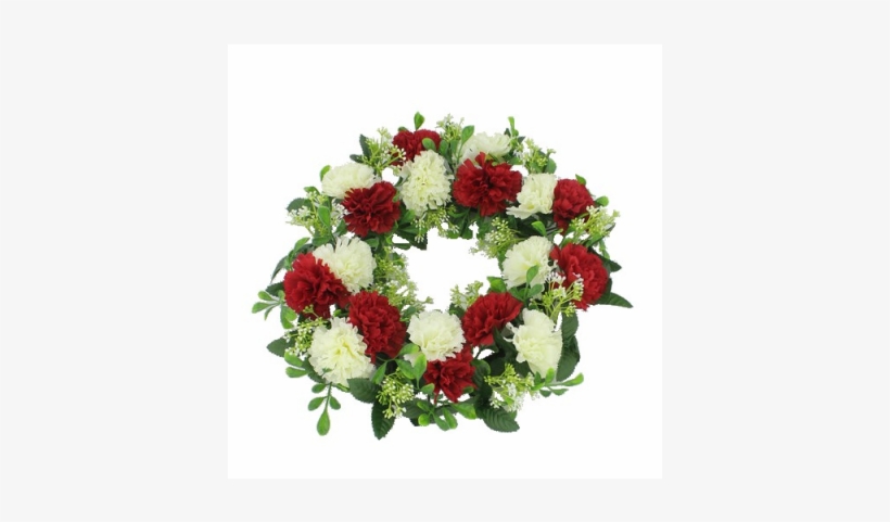 Red & Ivory - Wreath, transparent png #2535907