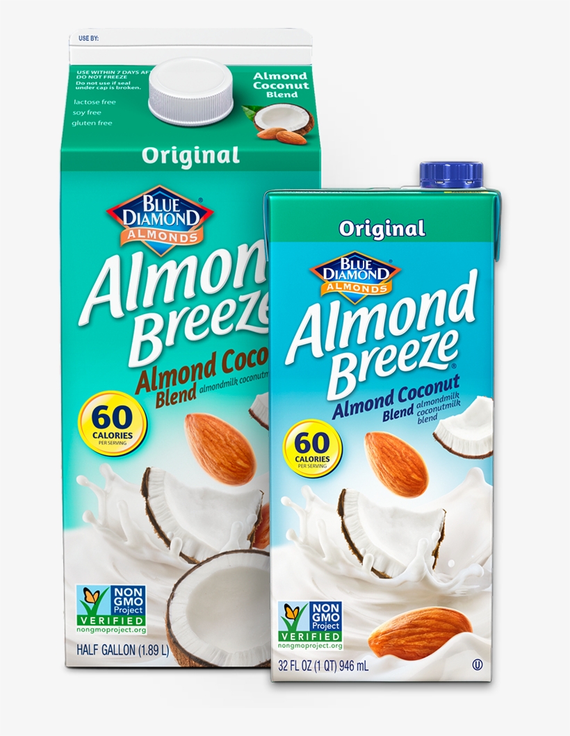 Almond Coconut Original - Blue Diamond Almond Coconut Milk, transparent png #2536017