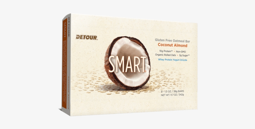 Coconut Almond - Detour Smart Gluten Free Oatmeal Bar, Coconut Almond,, transparent png #2536162