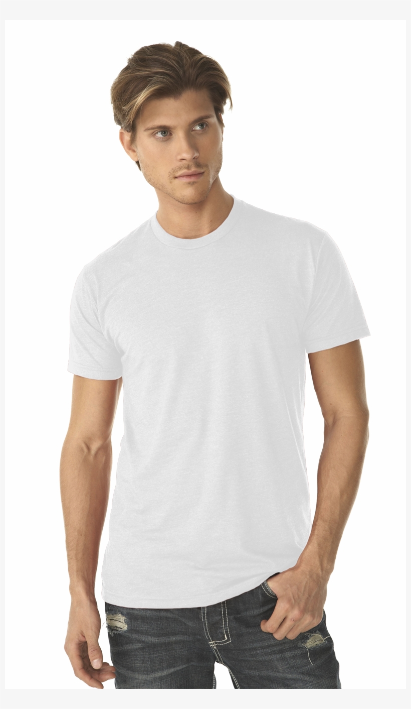 White T Shirt Model Png - Next Level 6210 White, transparent png #2536567