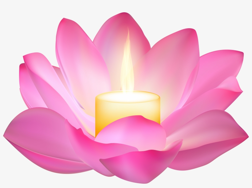 Lotus Candle Png, transparent png #2536667