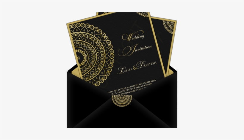 Letter Style Email Indian Wedding Card Design 25 Invitation - Wedding Invitation, transparent png #2536740