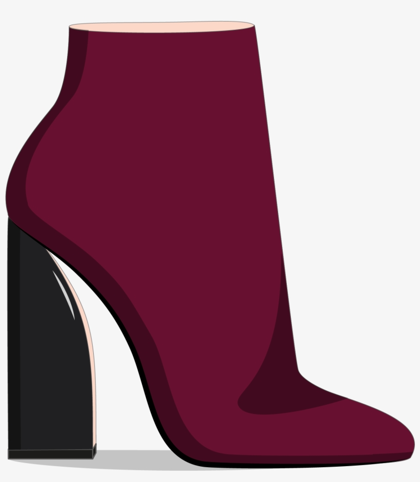 Heels Drawing Ankle Boot - Fashion Boot, transparent png #2537057