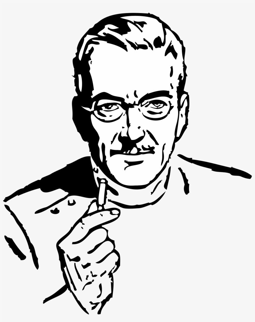 Vector Stock Advise From The Big Image Png - Man Clipart Black And White, transparent png #2537118