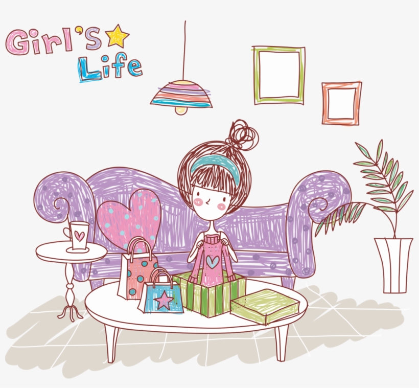 Girls Life - Girls Life Vector, transparent png #2537254