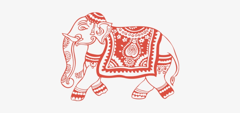 Indian Elephant Design Png, transparent png #2537321