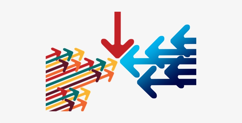 Image Of Arrows, Showing Integration - Radical Centrism, transparent png #2537794