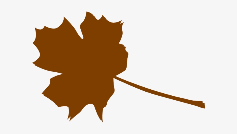 Leaves Clipart 7 Leaves - Brown Fall Leaf Clip Art, transparent png #2538123