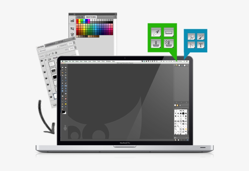Photoshop Features - Gimpshop, transparent png #2538597