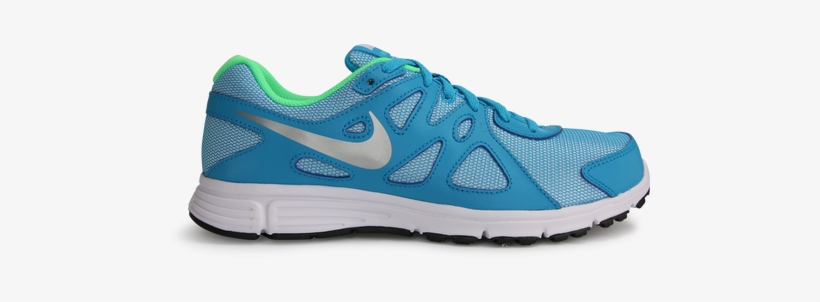 Nike Women's Revolution 2 Gs Blue Lagoon/ Metallic - Shoe, transparent png #2539023
