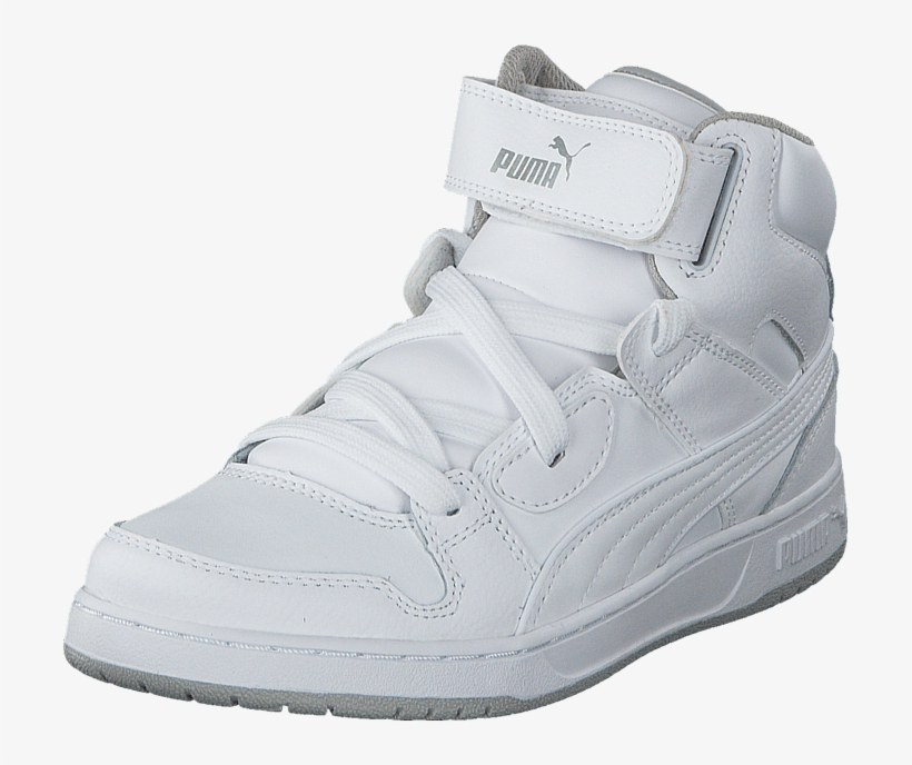 Puma Puma Rebound Street L Jr White White 54363 02 - Puma Rebound Street L Vit, transparent png #2539065