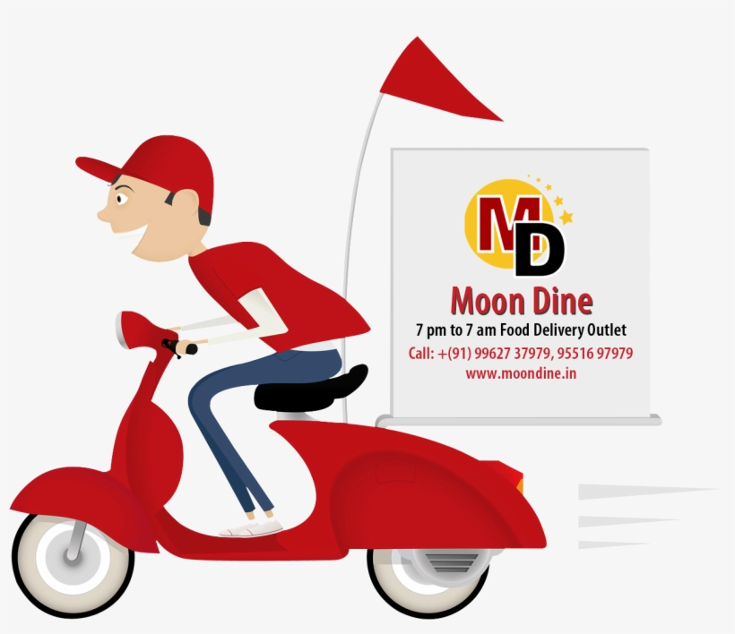 Delivery Clipart Delivery Scooter - Free Home Delivery Png, transparent png #2539123
