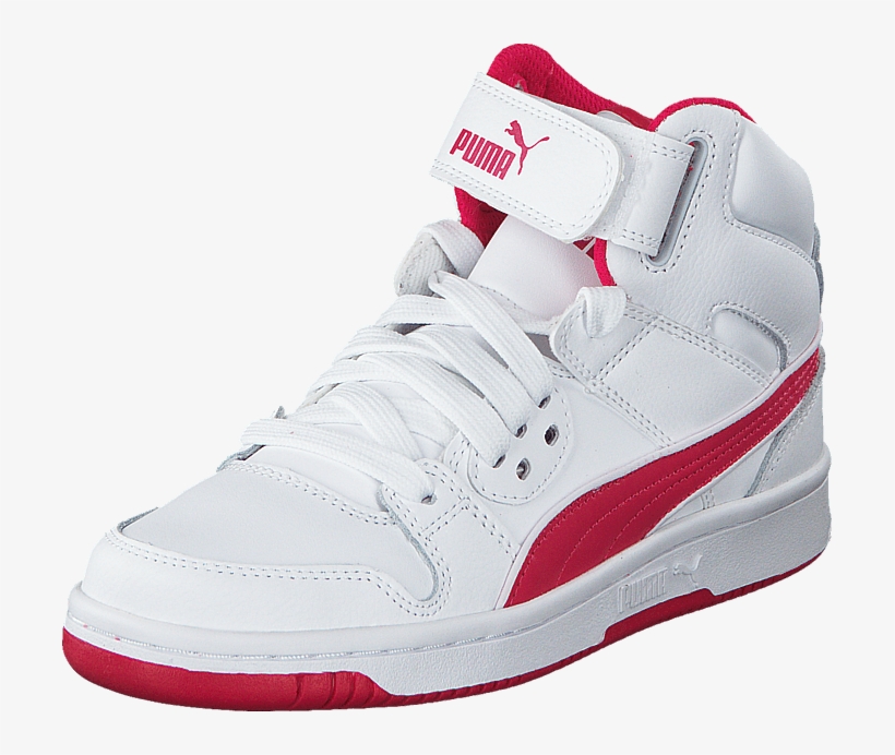 Puma Puma Rebound Street L Jr White Rose Red 54363 - Puma Rebound Street L, transparent png #2539239