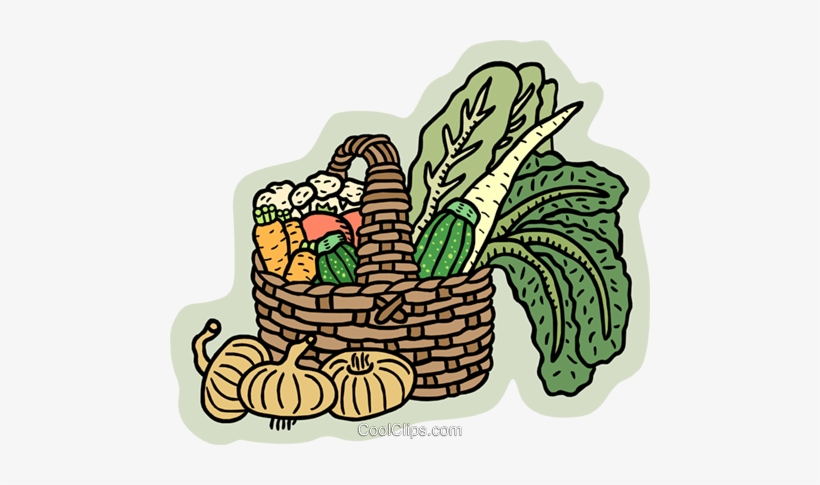 Vegetable Basket Royalty Free Vector Clip Art Illustration - Food, transparent png #2539269