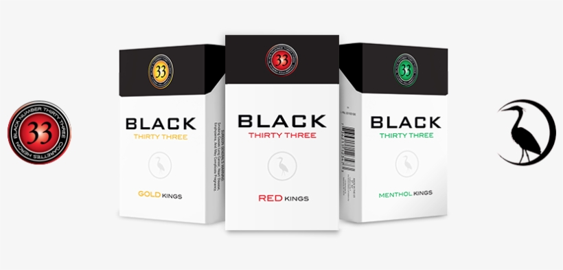 33 Black Cigarettes - Trademark, transparent png #2539315
