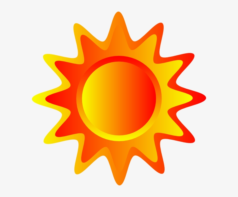 Red Orange And Yellow Sun Clip Art At Clker - Summer Driving Safety Tips, transparent png #2539696