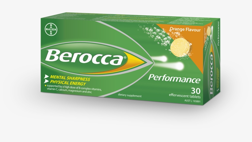 Berocca Performance Orange Flavour - Berocca Vitamin, transparent png #2539979