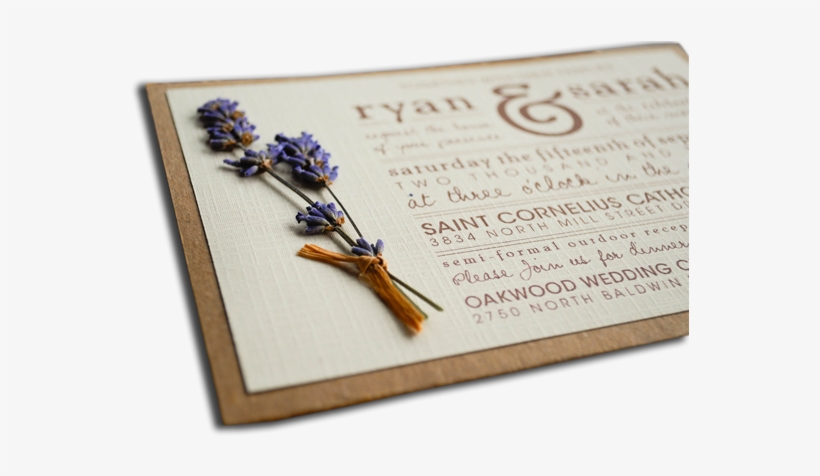 Digital Wedding Card - - Invitaciones Con Papel Kraft, transparent png #2540434