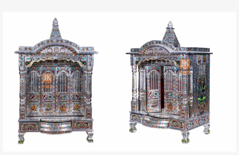 Jk 21 18 Aluminium Minakari Pooja Temple (mandir) - House, transparent png #2540592