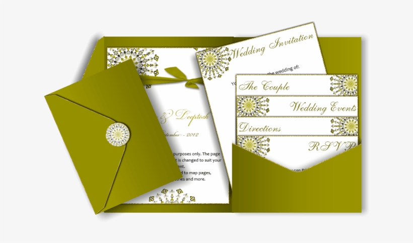 Pocket Style Email Indian Wedding Invitation Card Design - Simple Wedding Invitation Cards Design, transparent png #2540619