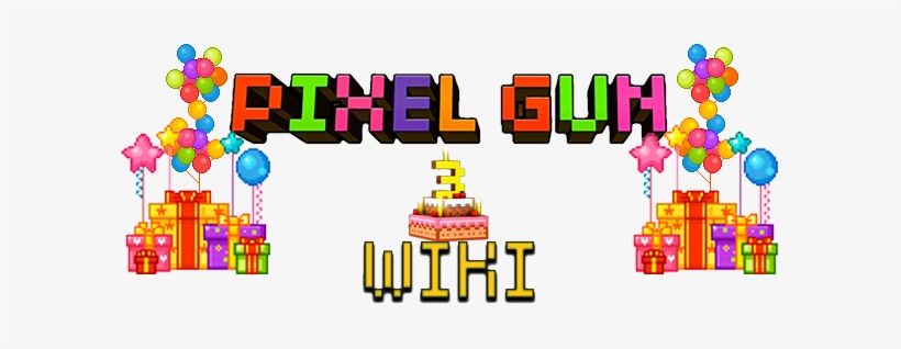 Pixel Gun Birthday Logo - Wiki, transparent png #2541524