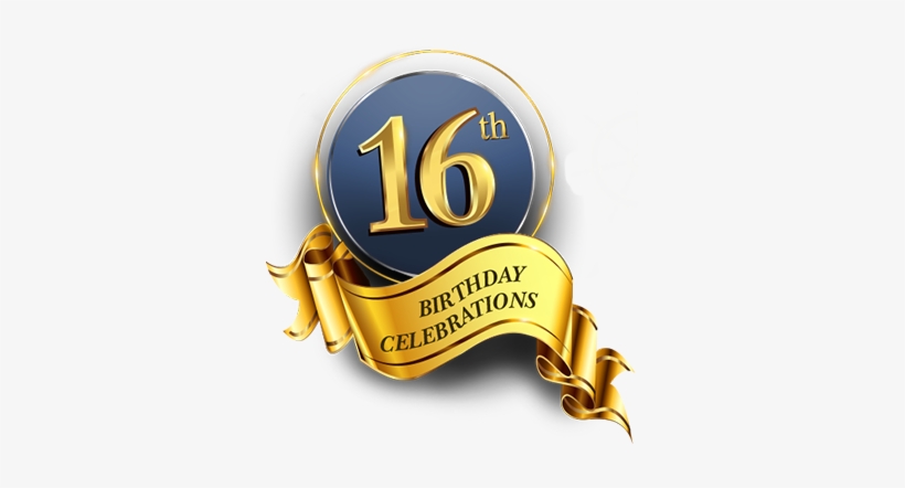 16th Birthday Text Png, transparent png #2541875