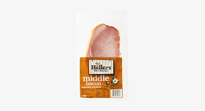 Hellers Manuka Smoked Middle Bacon - Hellers Shoulder Bacon, transparent png #2542019