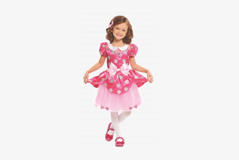 Minnie's Happy Helpers Bowdazzling Dress - Just Play Disney Junior Minnie Mouse Bow Costume Dress, transparent png #2543281