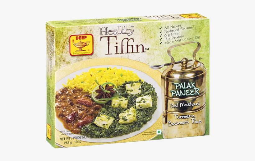 Deep Healthy Tiffin Palak Paneer Dal Makhani Turmeric - Frozen Deep Tiffin, transparent png #2543461
