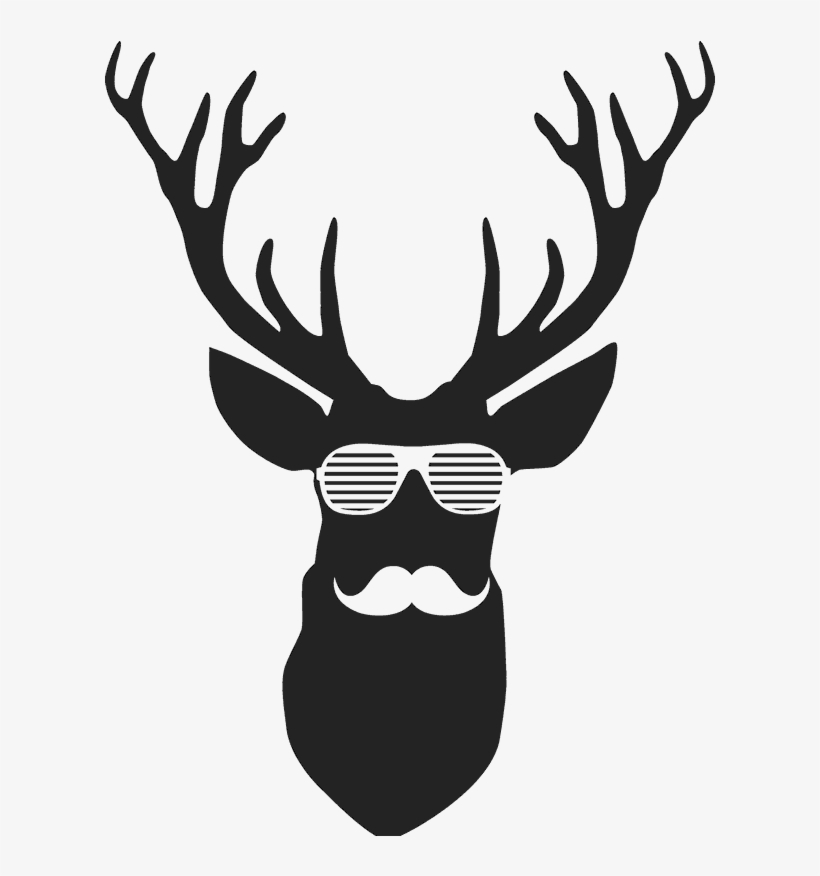 Hipster Deer Rubber Stamp - Png Hipster, transparent png #2543798