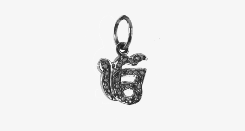 Ik Onkaar Charm Pendant Silver - Silver, transparent png #2543963