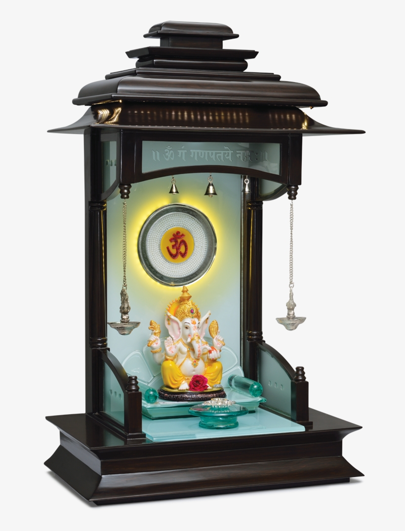 Ganesh Ji Handicrafts Home Temple/ Wooden Temple/ Pooja - Pooja Mandir For Home, transparent png #2544581