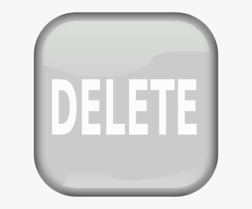 Gray Delete Square Button Svg Clip Arts 600 X 600 Px, transparent png #2545060