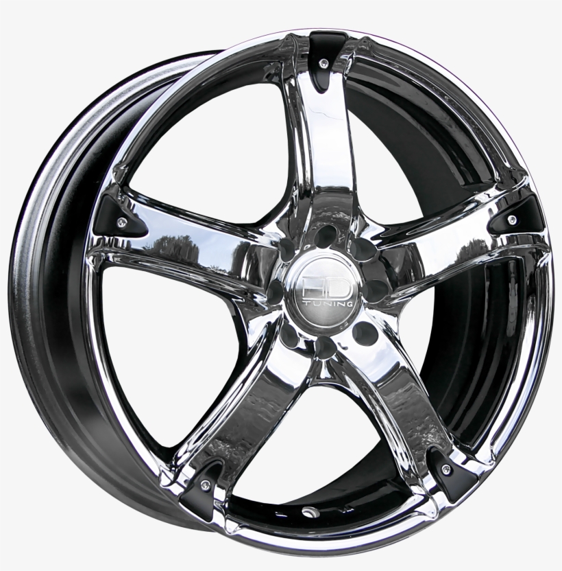 Hd Wheels Smoke Chrome Plated - Rim, transparent png #2545106